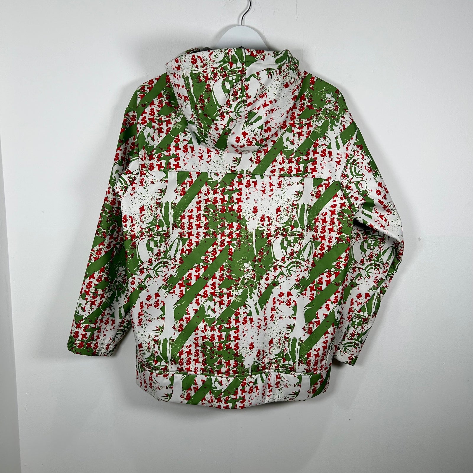Salomon Green Camo Rain Jacket Size L