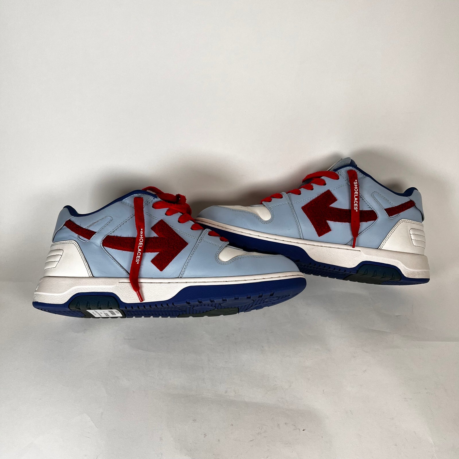 Off-White Blue/Red Out Of Office Sneakers Size 43