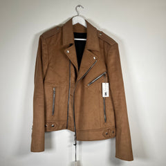 Balmain Suede Biker Jacket