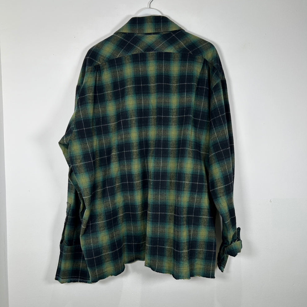 Greg Lauren Green 4-Pocket Flannel Size 4