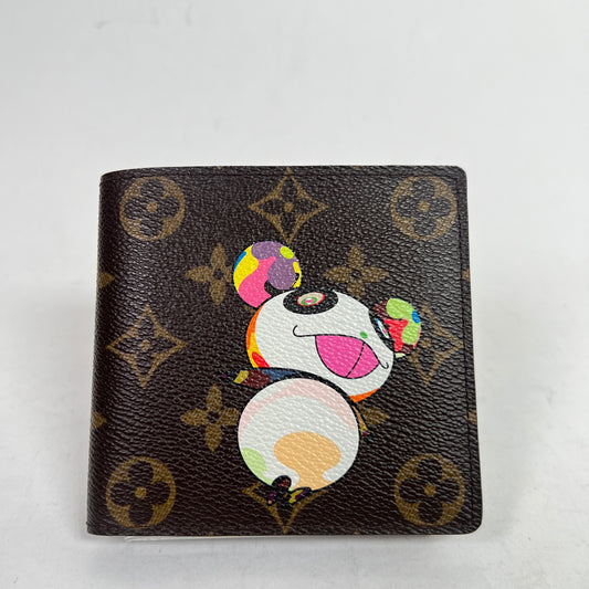 Louis Vuitton x Takashi Murakami 2004 Monogram Panda Marco Wallet