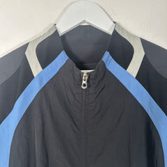 J.L - A.L Black 'Minno' Nylon Track Jacket Size M