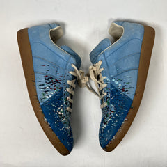 Maison Margiela Blue Paint Splatter Gats Size 43
