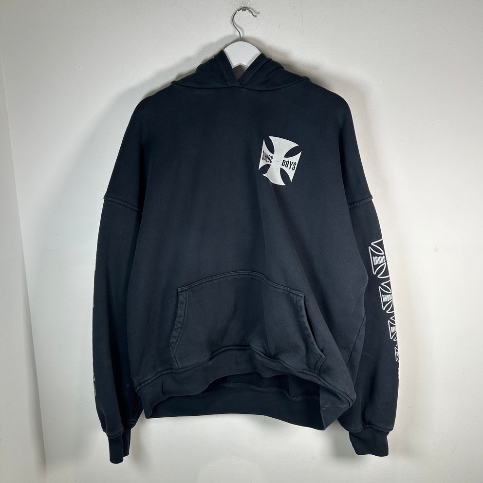 Rhude Black 'Rhude Boys' Hoodie Size XXL