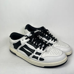 Amiri White/Black Skel Low-Top Sneaker Size 45