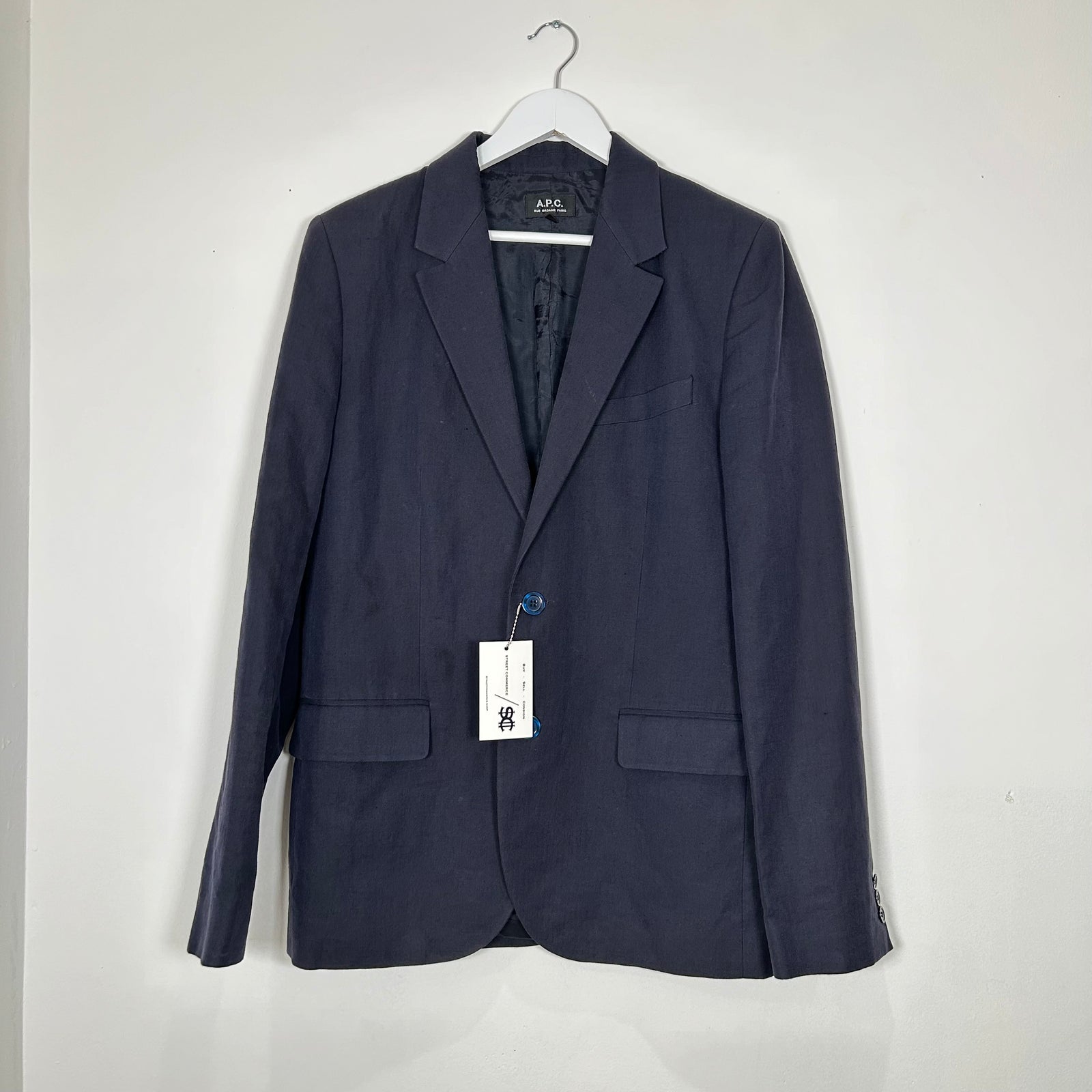 A.P.C Navy Blazer Size L