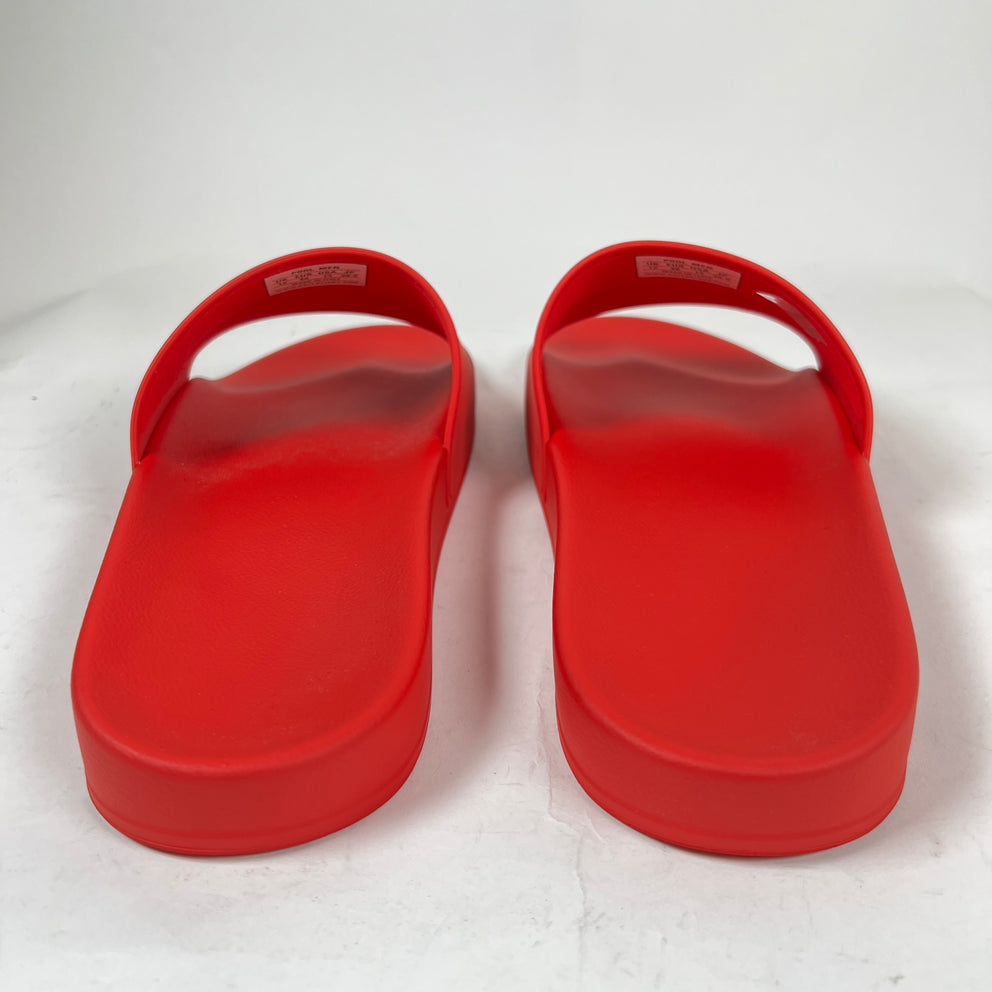 Balenciaga Red Rubber Pool Slide Size 46