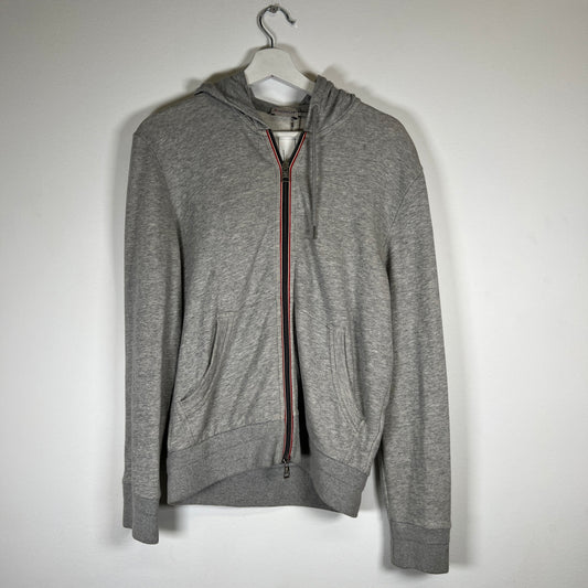 Moncler Grey Maglia Zip Up Hoodie