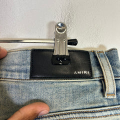 Amiri Antique Indigo MA Quad Applique Skinny Jeans