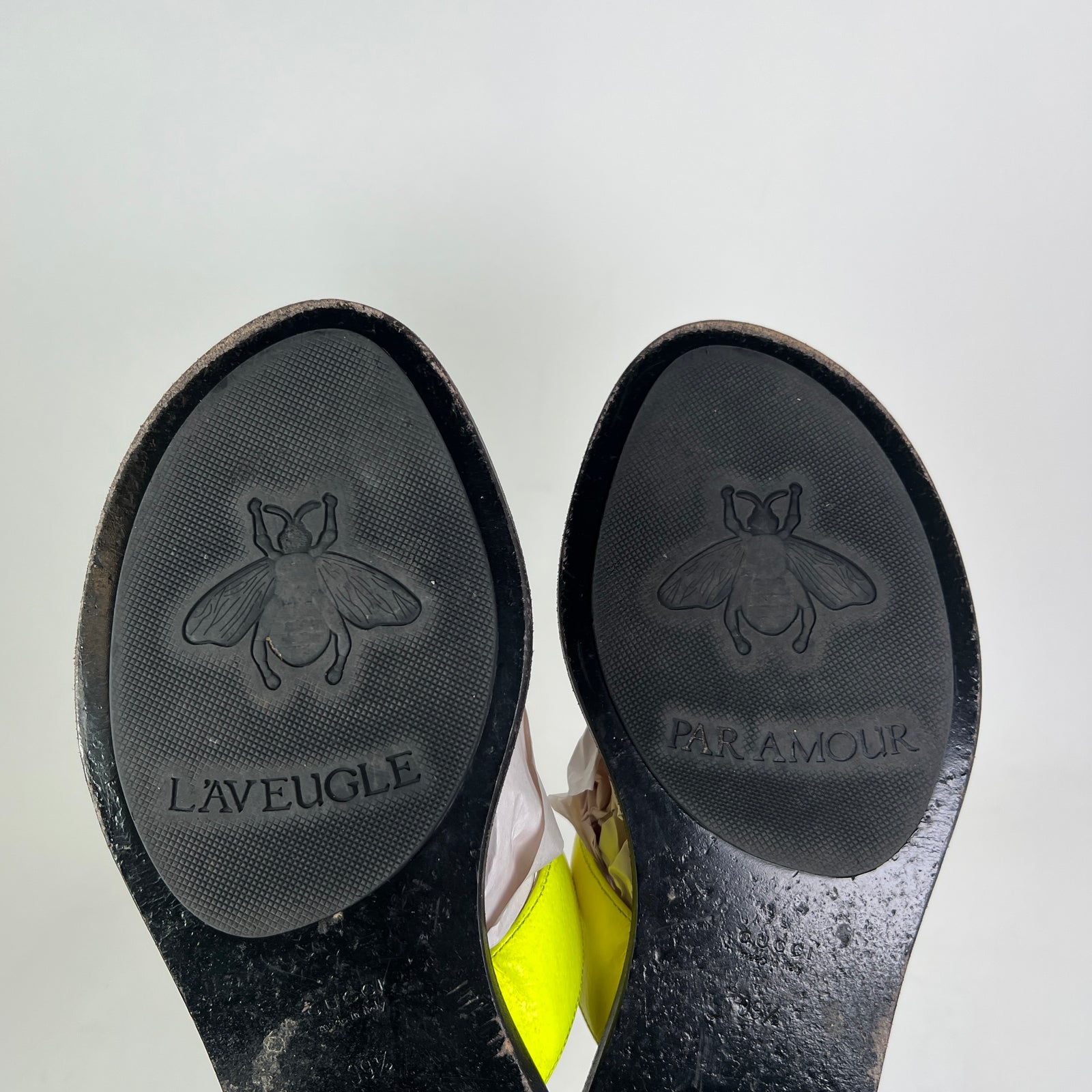 Gucci Calfskin GG Marmont Thong Sandals