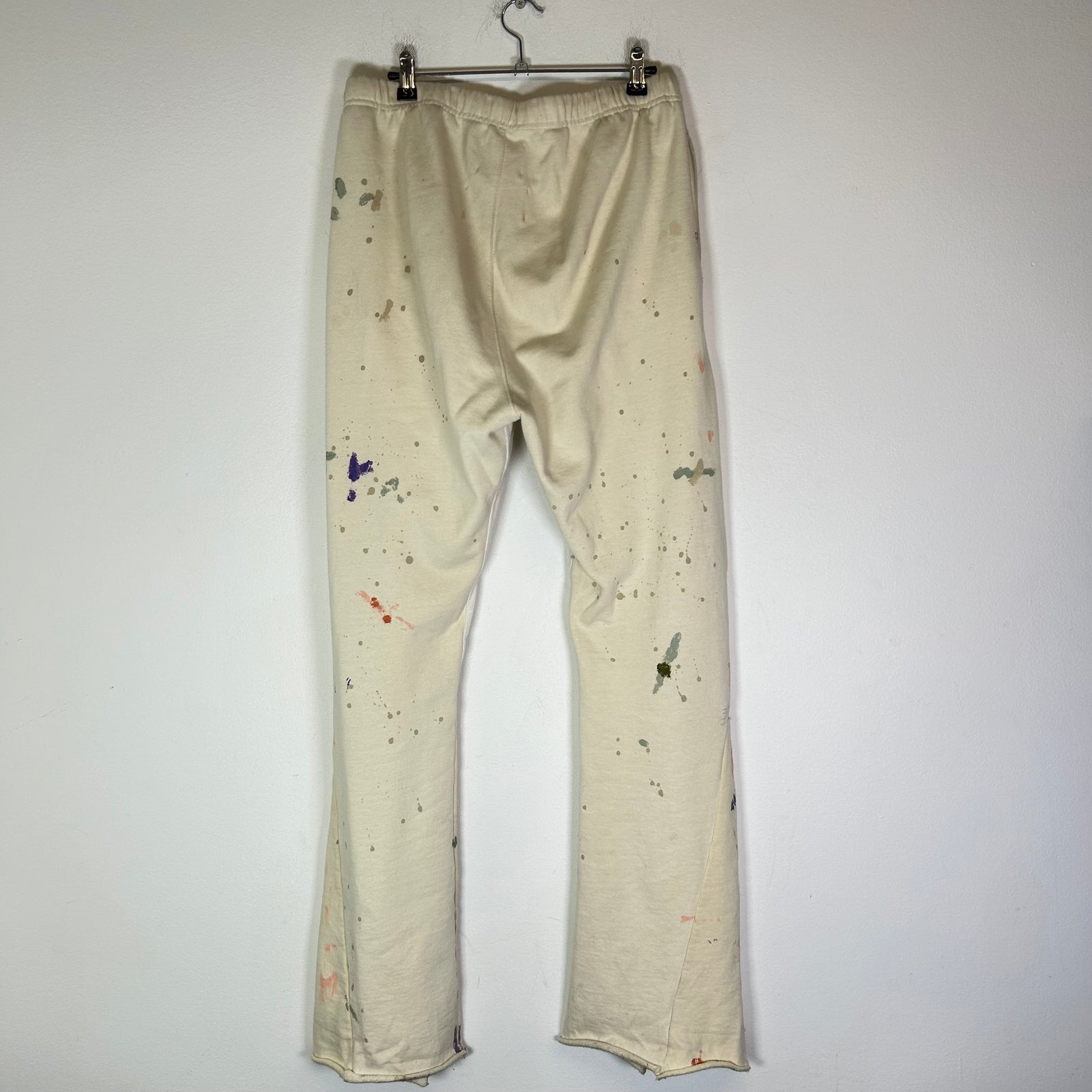 Gallery Dept Cream Paint Splatter Flare Sweatpants