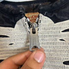 Kapital Kountry Black Denim Motorcross Jacket Size 3