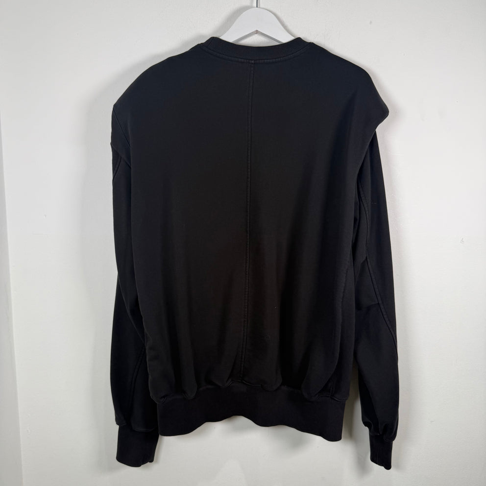 We11done Padded Shoulder Crewneck Size M