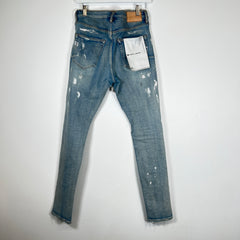 Purple Paint Splatter Lightwash Jeans Size 30