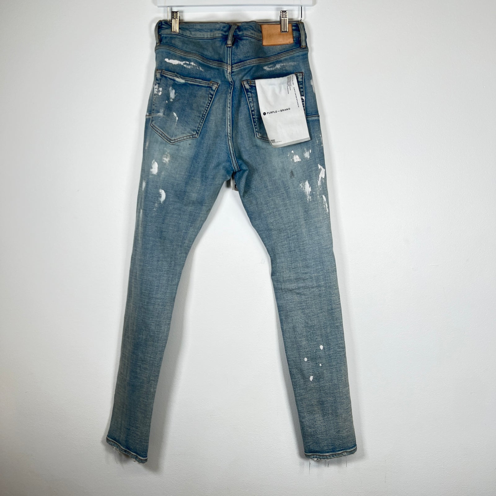 Purple Paint Splatter Lightwash Jeans Size 30