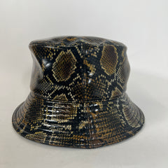 Versace Patten Snakeskin Bucket Hat