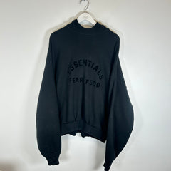 Essentials FOG Black Logo Hoodie Size XL