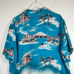 Amiri Blue Hawaiian Button-Up Shirt Size XXL