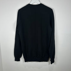 Rick Owens Black Patchwork Crewneck Size S