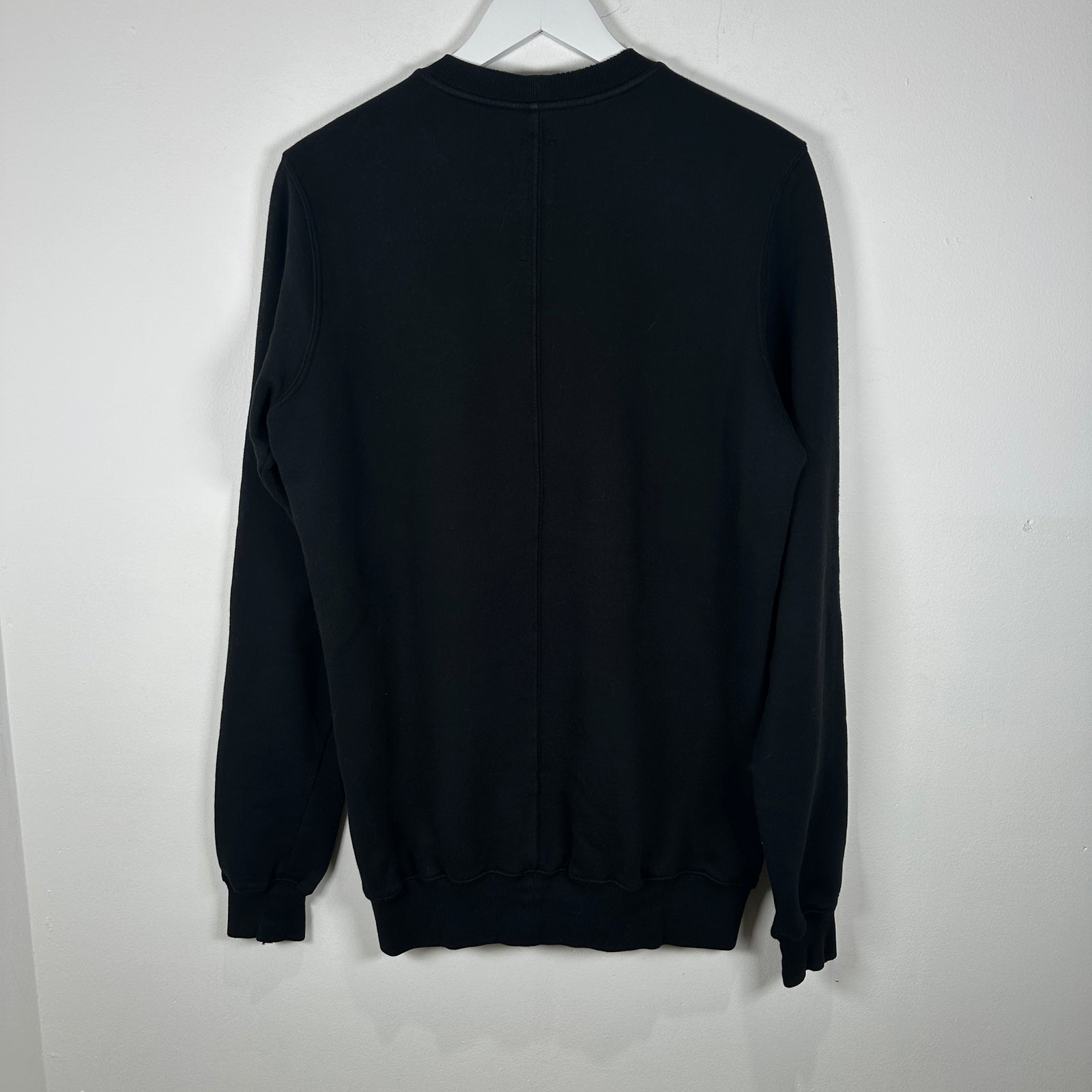 Rick Owens Black Patchwork Crewneck Size S