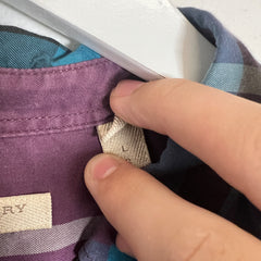 Burberry Purple & Teal Size L