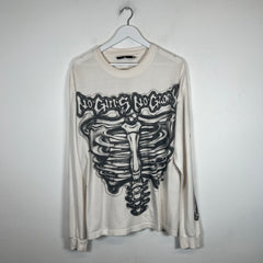 Hellstar White "No Guts No Glory" Long Sleeve Size L
