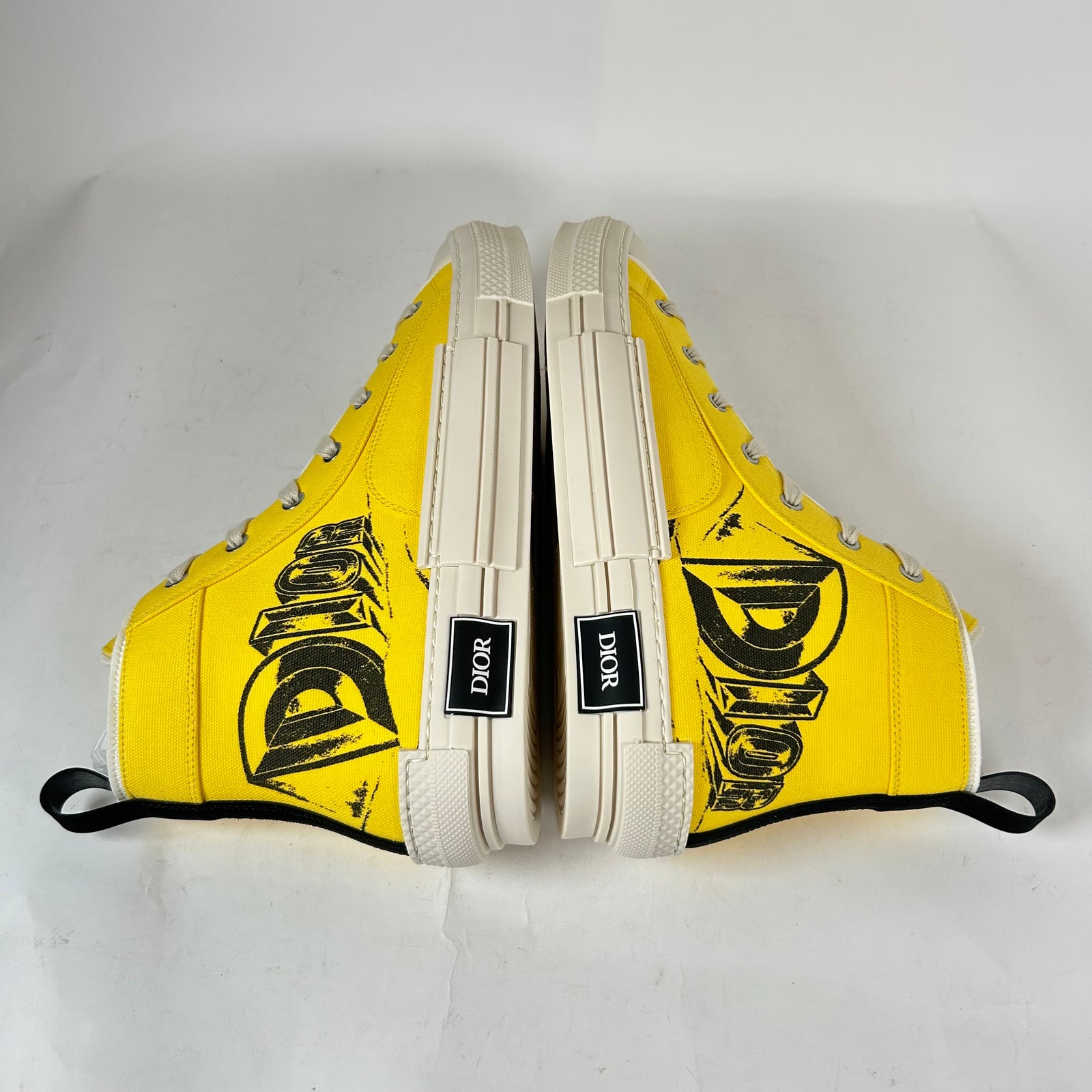 Dior B23 Yellow 'AsteroDior' High-Top Sneaker Size 43