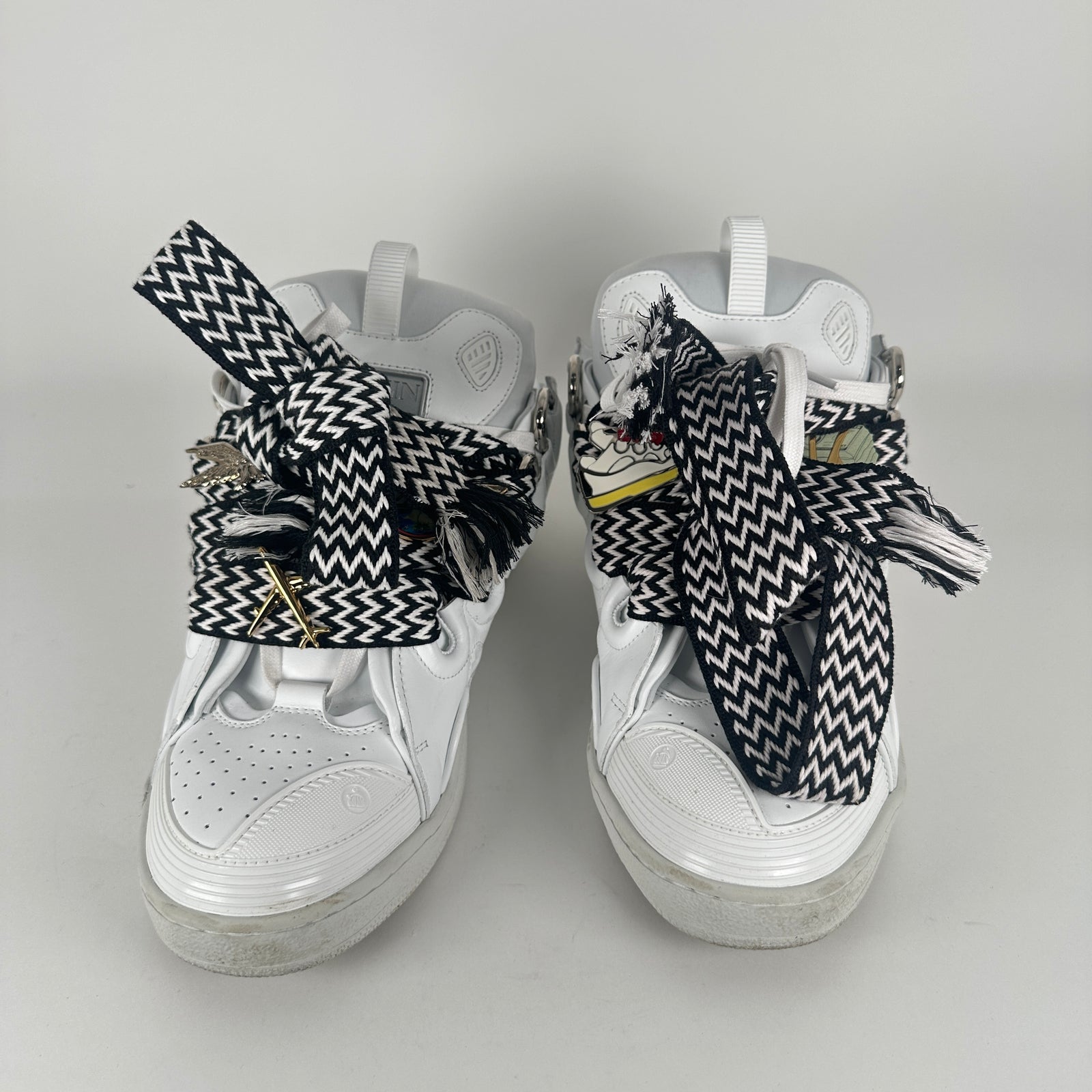 Lanvin x Future White Leather Curb Sneaker Size 12