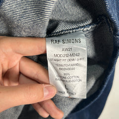 Raf Simons ‘RS’ Denim Over Shirt Size L