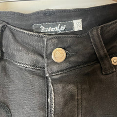 Sicko Born From Pain Black Chain Stitch Jeans Size 28