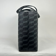 Balenciaga Black BB Monogram Tote Bag