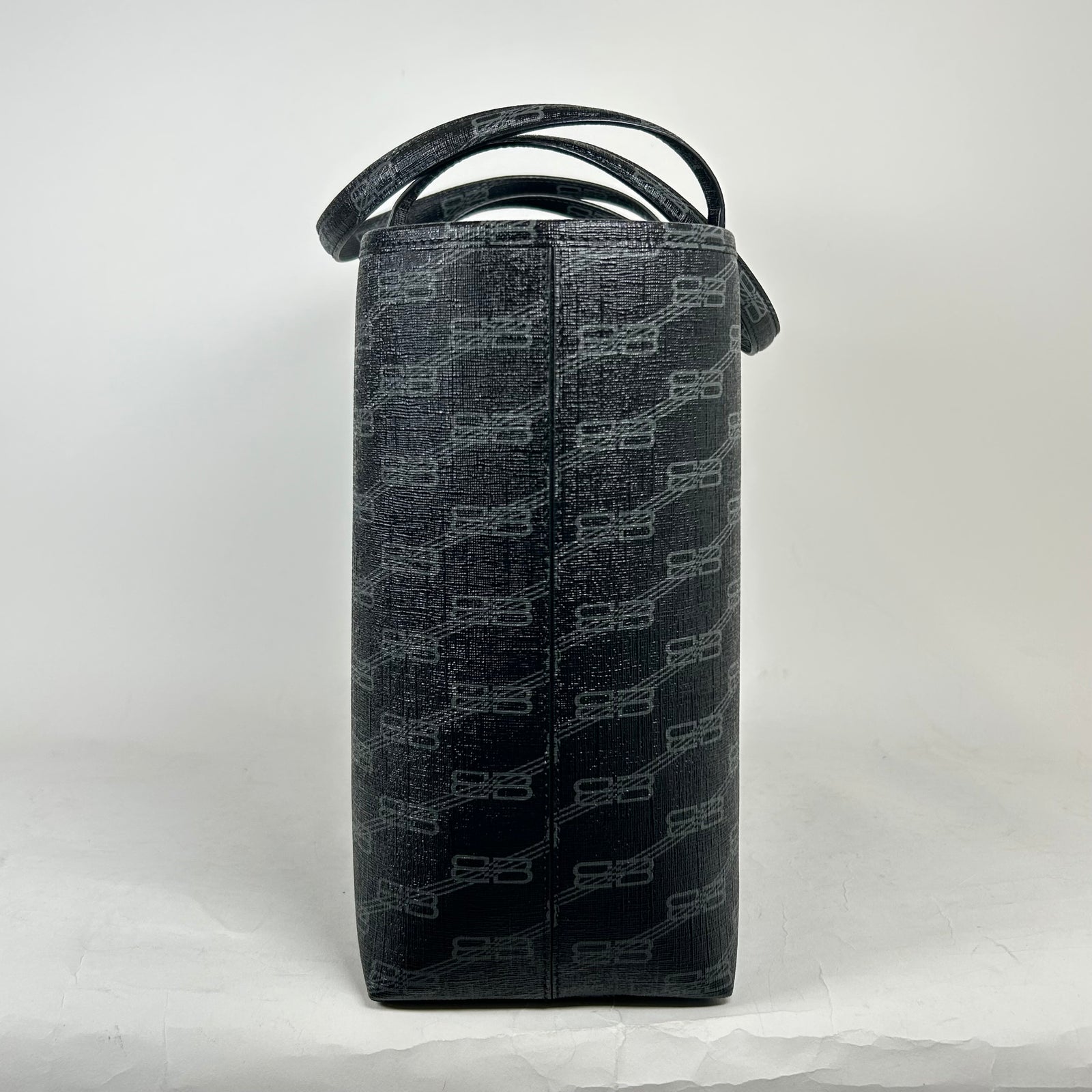 Balenciaga Black BB Monogram Tote Bag