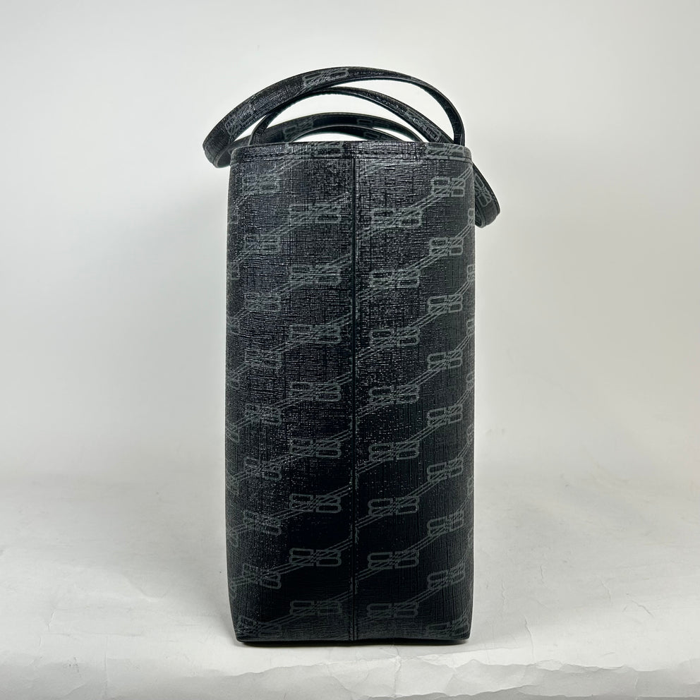 Balenciaga Black BB Monogram Tote Bag
