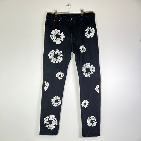 Denim Tears Black Wreath Denim Jeans