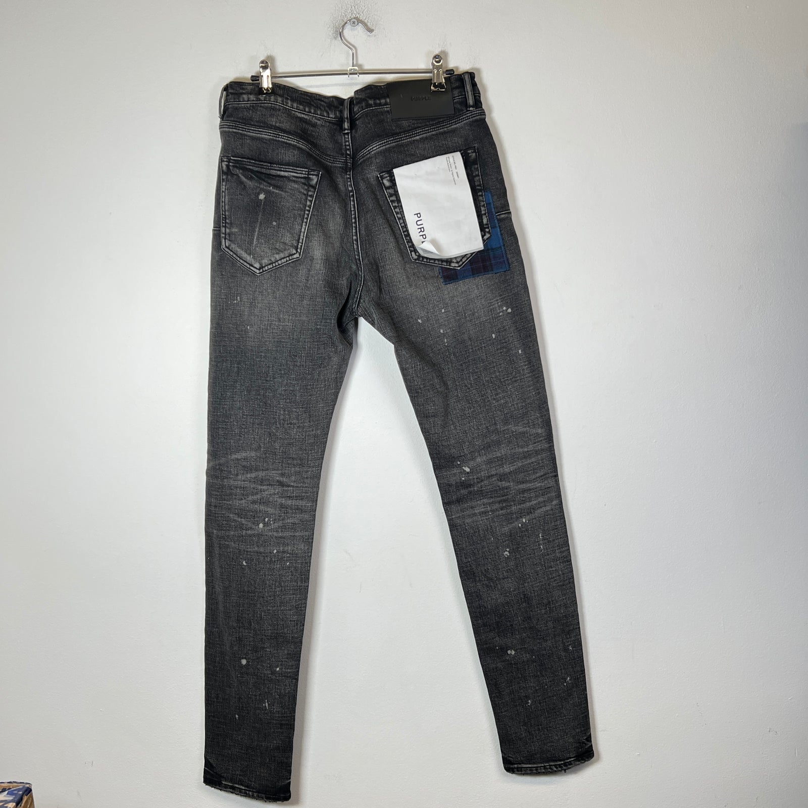 Purple Brand Black Washed P001 Skinny Jeans Size 32
