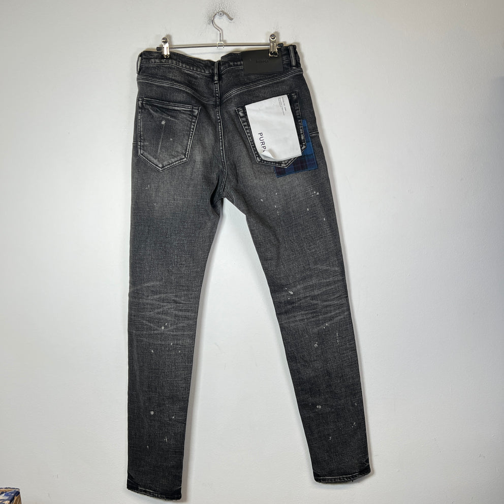 Purple Brand Black Washed P001 Skinny Jeans Size 32