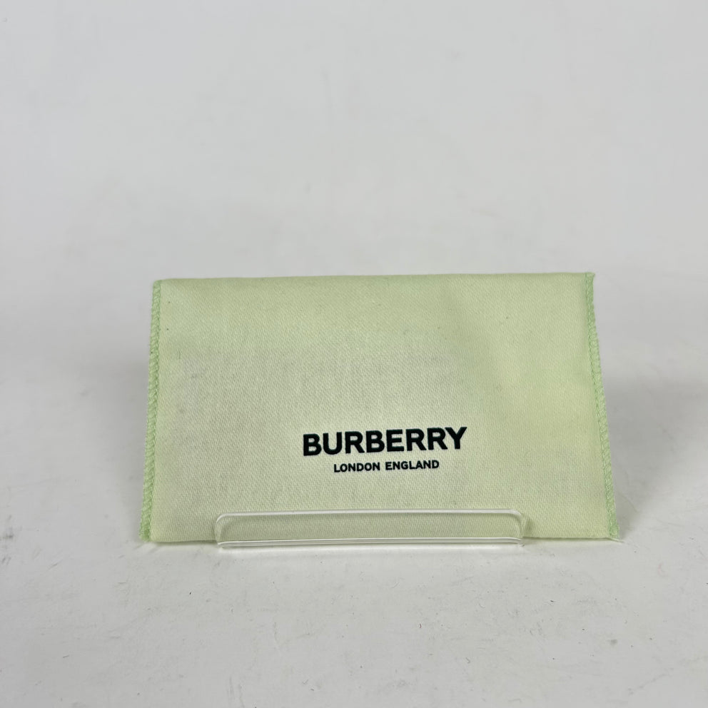 Burberry Sandon Beige Check Leather Card Holder
