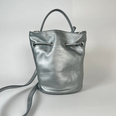 Balenciaga Silver XS Bucket Bag