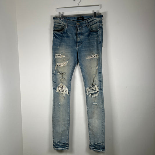 Amiri Bones Patch MX1 Jeans Size 33