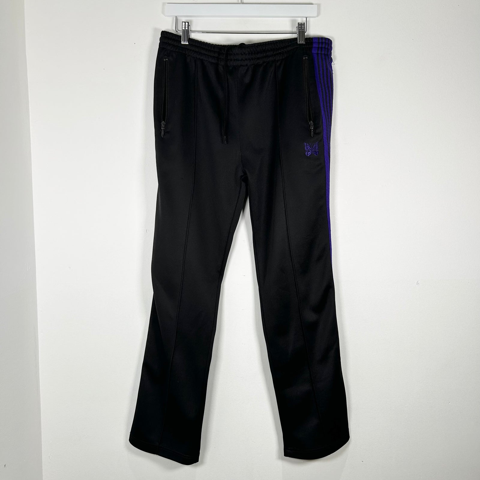 Needles Black/Blue Track Pants Size L