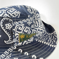 Kapital Navy Paisley Bucket Hat Size Free