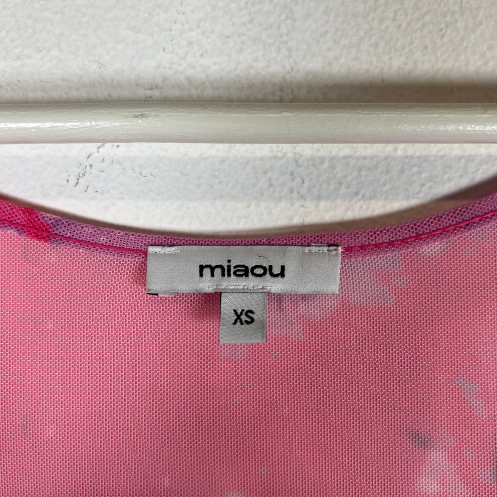 Miaou Pink Ginger Floral Minidress Size XS