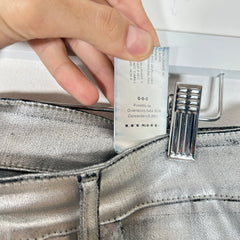 Rick Owens Aluminum Waxed Nagakin Jeans Size S