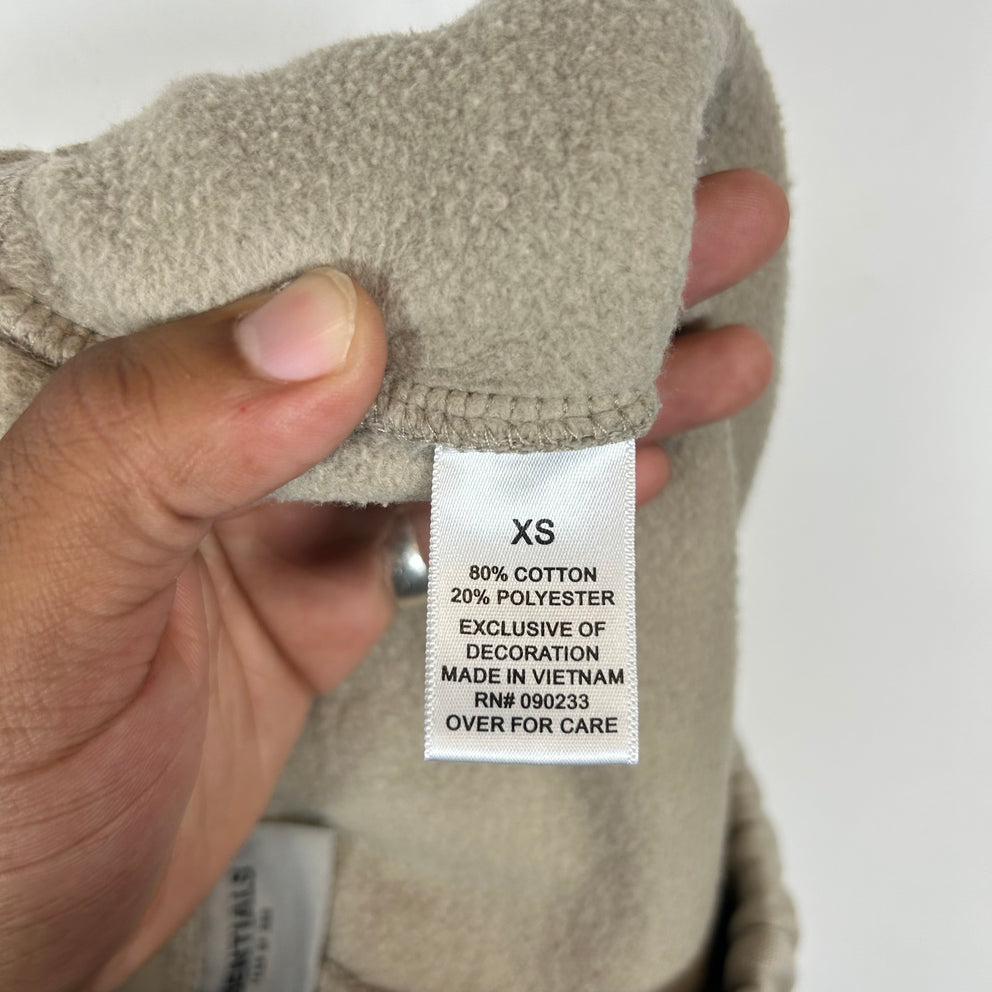Essentials Beige Logo Sweatpants Size XS