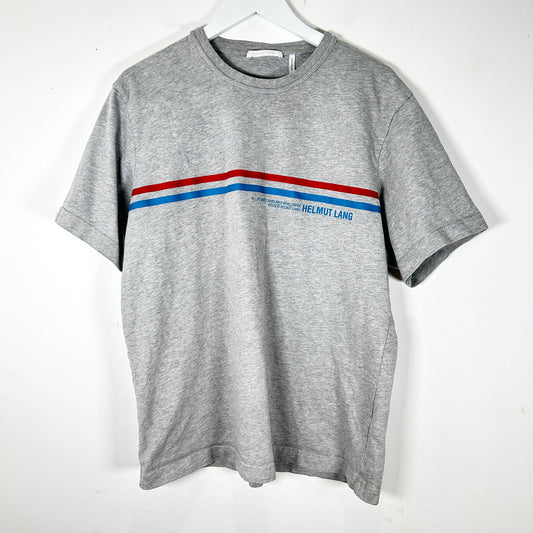 Helmut Lang Graphic Grey T-Shirt Size L