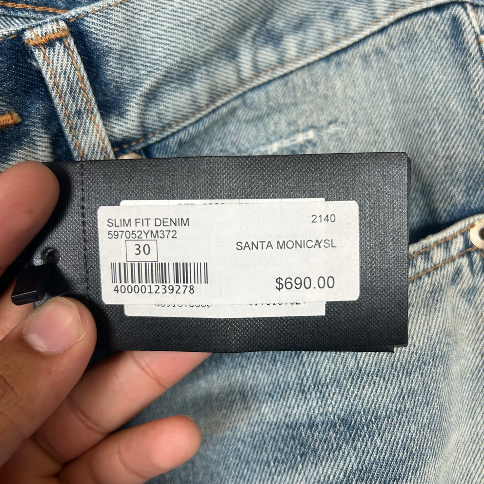 Saint Laurent Lightwash D18 Jeans Size 30