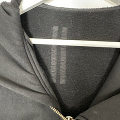 Rick Owens Black Leather Mountain Hoodie Size XL