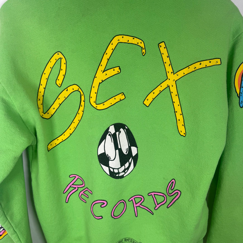 Chrome Hearts x Matty Boy Green 'Sex Records' Graphic Hoodie Size XS