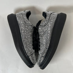 Alexander McQueen Black/Silver Crystal Sneaker Size 43