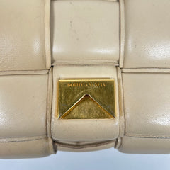 Bottega Veneta Beige Padded Chain Cassette Bag